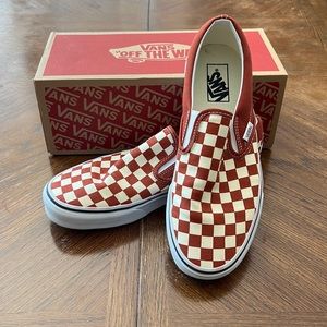 Vans- CLASSIC SLIP-ON CHECKERBOARD SHOE- Bosa Nova BRAND NEW. Men 8.5/Women 10